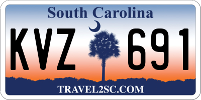 SC license plate KVZ691