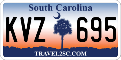 SC license plate KVZ695