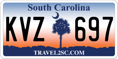 SC license plate KVZ697