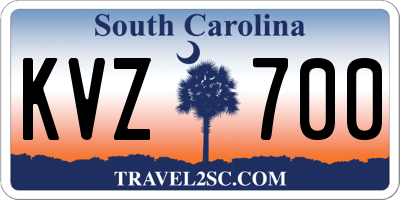SC license plate KVZ700
