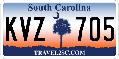SC license plate KVZ705