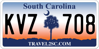 SC license plate KVZ708