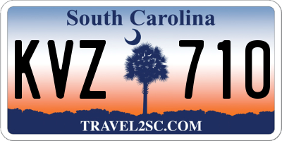 SC license plate KVZ710