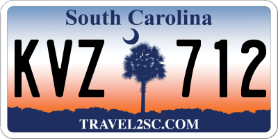 SC license plate KVZ712