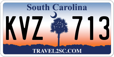 SC license plate KVZ713