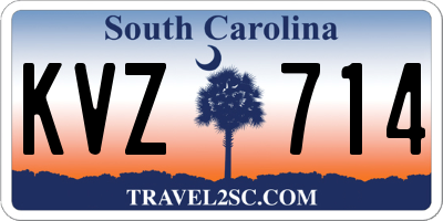 SC license plate KVZ714