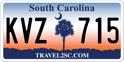 SC license plate KVZ715