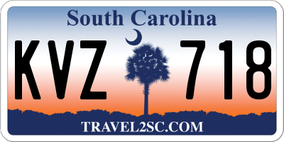 SC license plate KVZ718