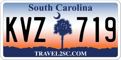 SC license plate KVZ719
