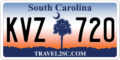 SC license plate KVZ720