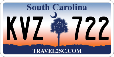 SC license plate KVZ722