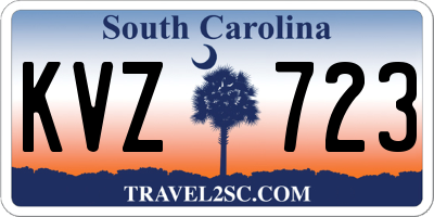 SC license plate KVZ723