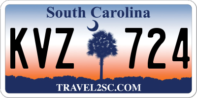 SC license plate KVZ724
