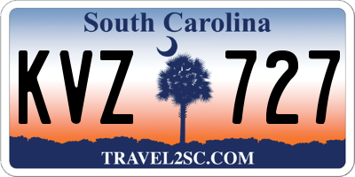 SC license plate KVZ727