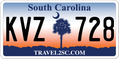 SC license plate KVZ728