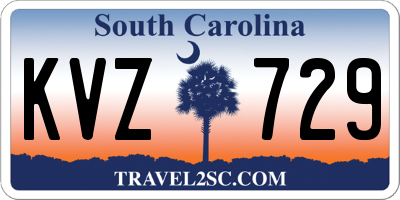 SC license plate KVZ729