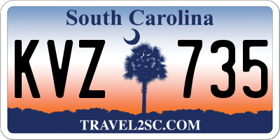 SC license plate KVZ735