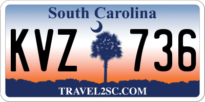 SC license plate KVZ736