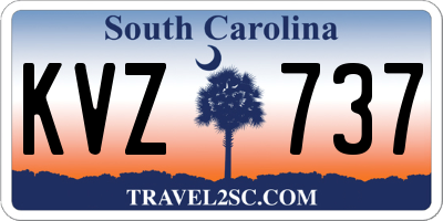 SC license plate KVZ737