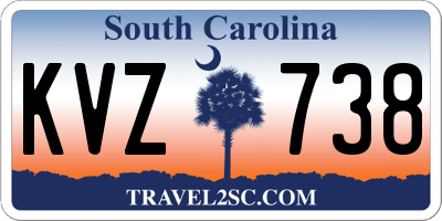 SC license plate KVZ738