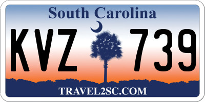 SC license plate KVZ739
