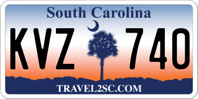 SC license plate KVZ740