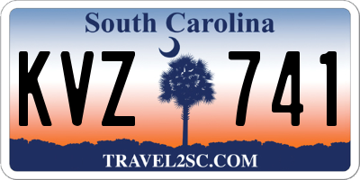 SC license plate KVZ741