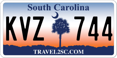 SC license plate KVZ744