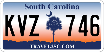 SC license plate KVZ746