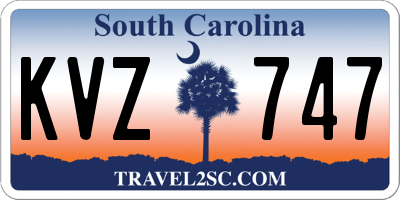 SC license plate KVZ747
