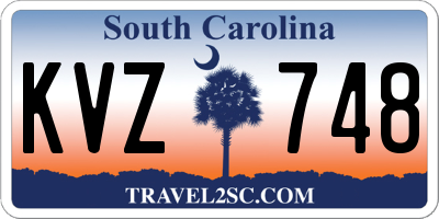 SC license plate KVZ748