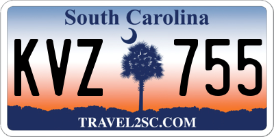 SC license plate KVZ755