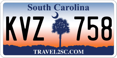 SC license plate KVZ758