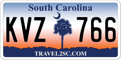 SC license plate KVZ766