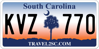 SC license plate KVZ770