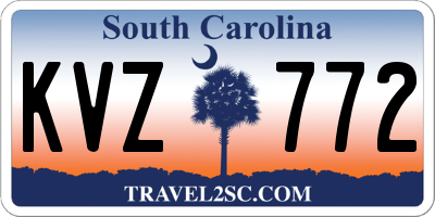 SC license plate KVZ772