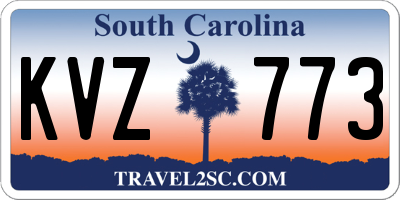SC license plate KVZ773