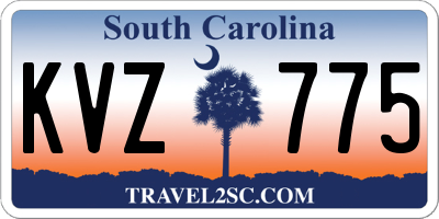 SC license plate KVZ775