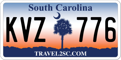 SC license plate KVZ776