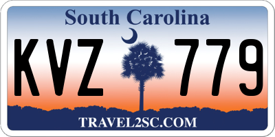 SC license plate KVZ779