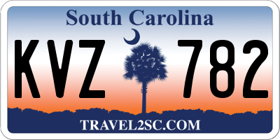 SC license plate KVZ782