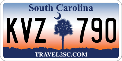 SC license plate KVZ790