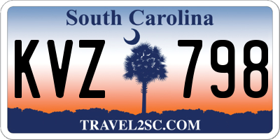 SC license plate KVZ798