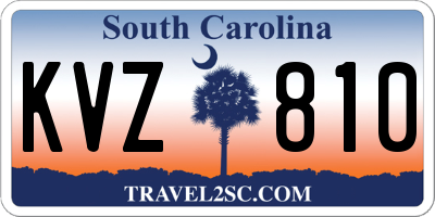 SC license plate KVZ810