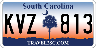 SC license plate KVZ813