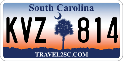 SC license plate KVZ814