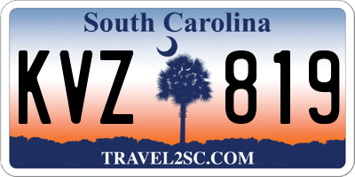SC license plate KVZ819