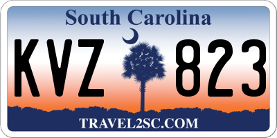 SC license plate KVZ823