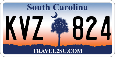 SC license plate KVZ824