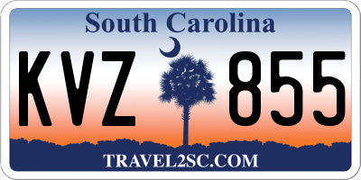 SC license plate KVZ855